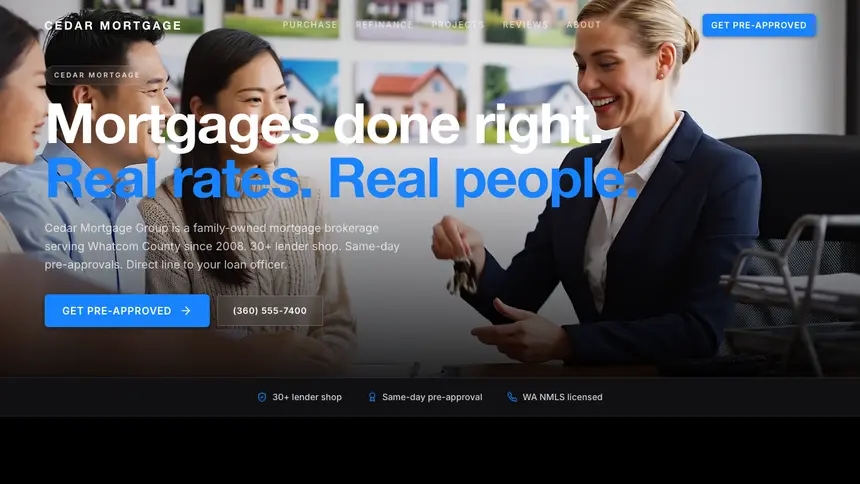Mortgage Dynamic Bold demo website thumbnail