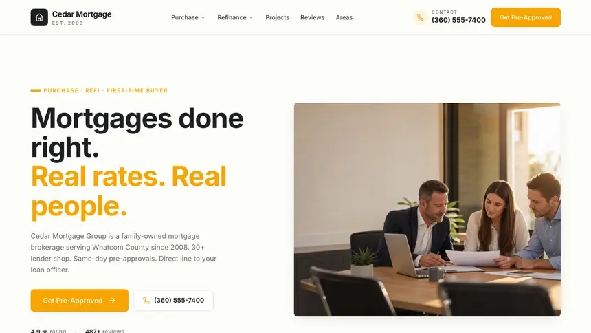 Mortgage Playful Product demo website thumbnail