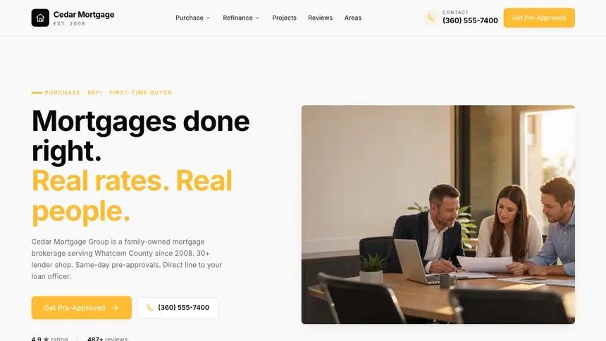 Mortgage Crisp Utility demo website thumbnail