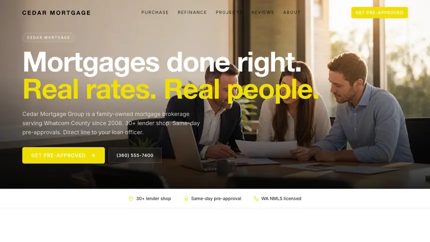 Mortgage Modern European demo website thumbnail