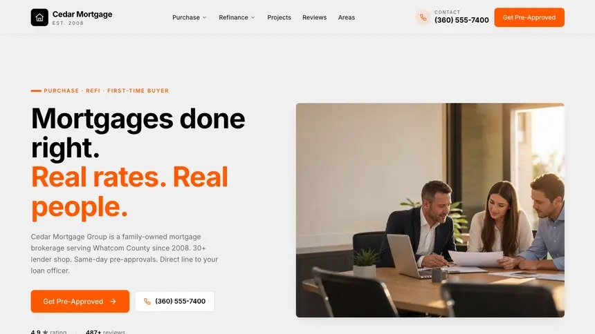Mortgage Minimal Mail demo website thumbnail
