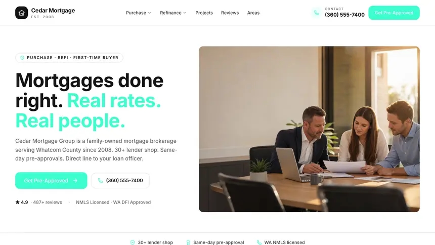 Mortgage Editorial Media demo website thumbnail