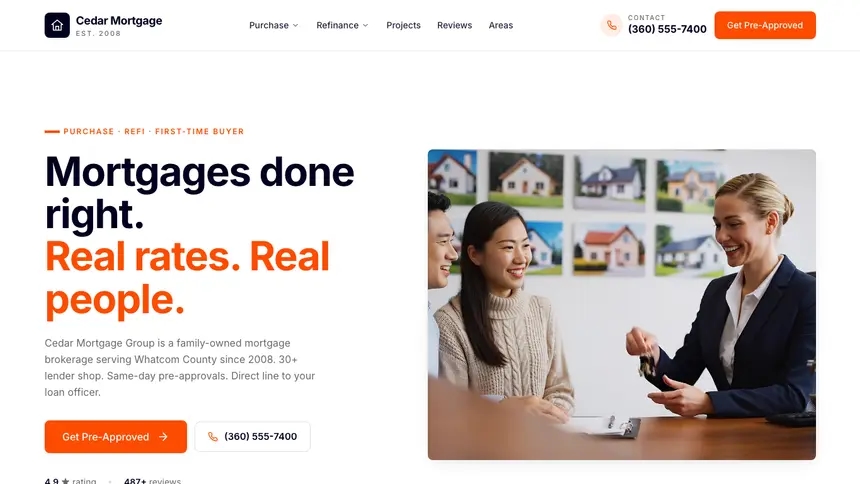 Mortgage Collaborative Tech demo website thumbnail