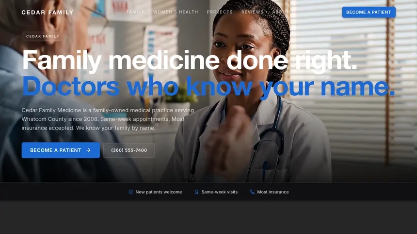 Family Medicine Precision Classic demo website thumbnail