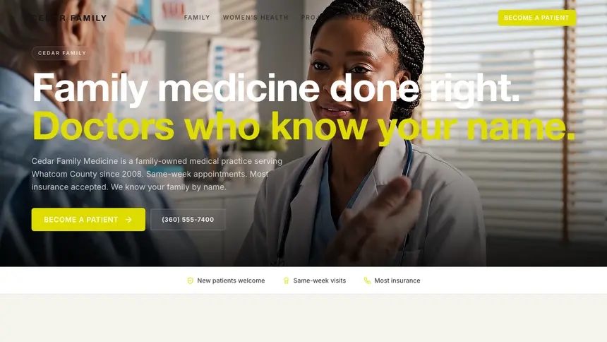 Family Medicine Soft Editorial demo website thumbnail