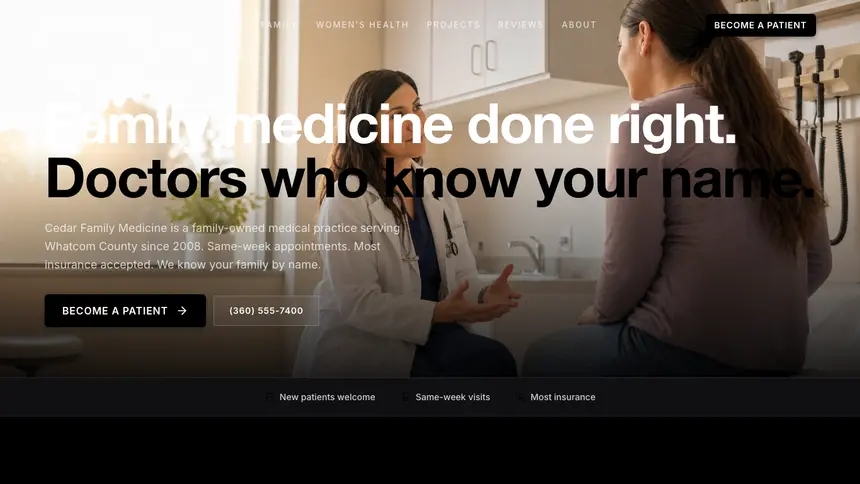 Family Medicine Expressive Modern demo website thumbnail