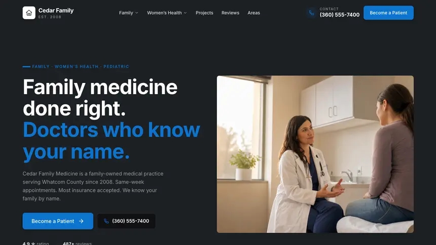 Family Medicine Friendly App demo website thumbnail