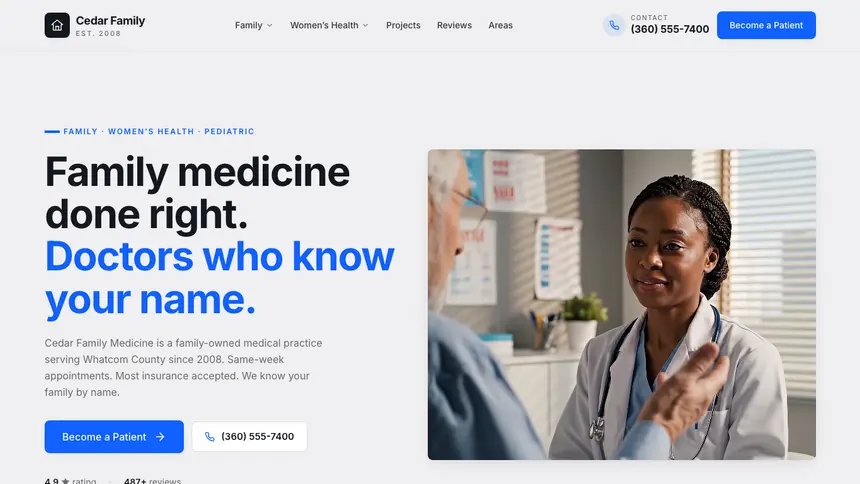 Family Medicine Technical Trust demo website thumbnail