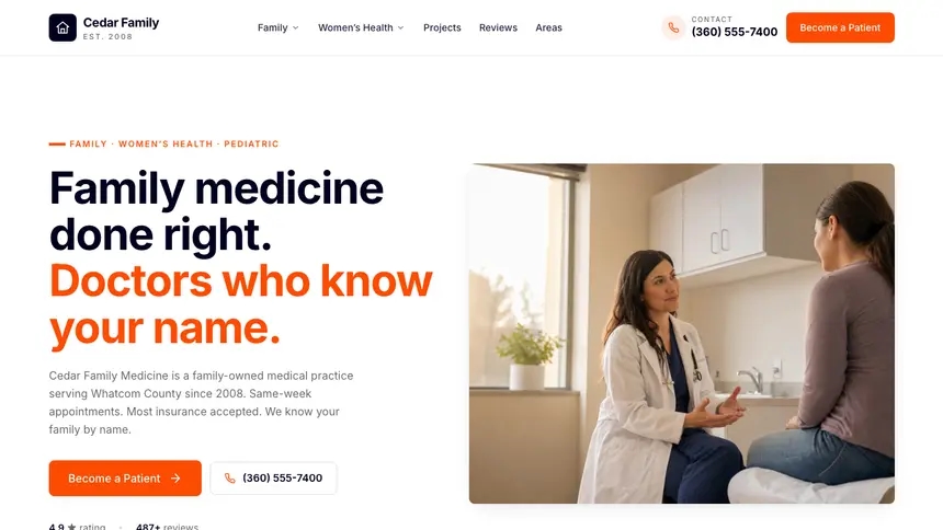 Family Medicine Collaborative Tech demo website thumbnail