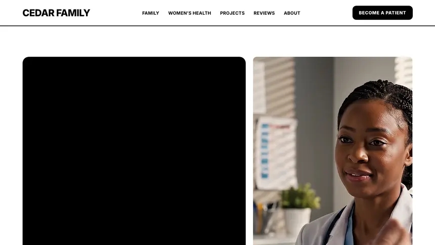Family Medicine Bold Utility demo website thumbnail