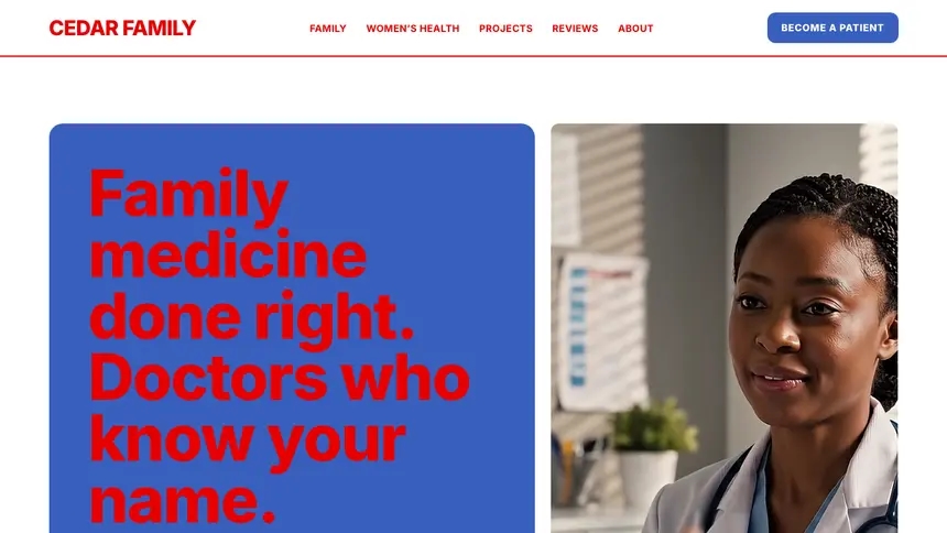 Family Medicine Confident Telecom demo website thumbnail