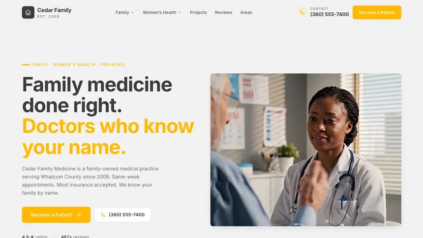 Family Medicine Energetic Tech demo website thumbnail