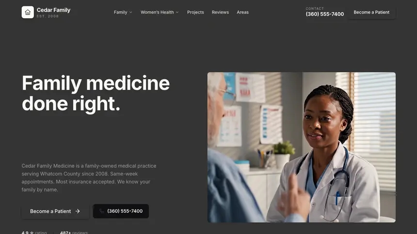 Family Medicine Fast Utility demo website thumbnail