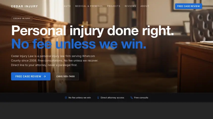 Personal Injury Precision Classic demo website thumbnail
