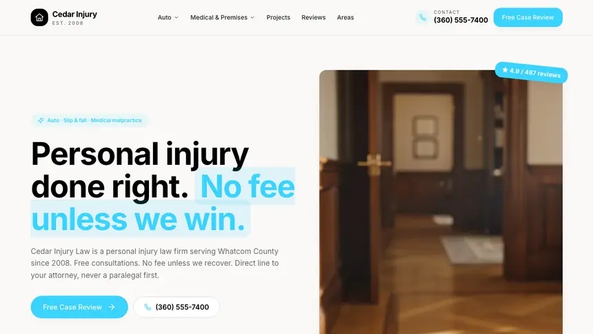 Personal Injury Crafted Neutral demo website thumbnail