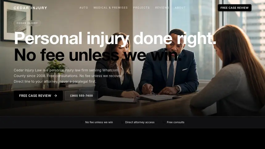 Personal Injury Expressive Modern demo website thumbnail