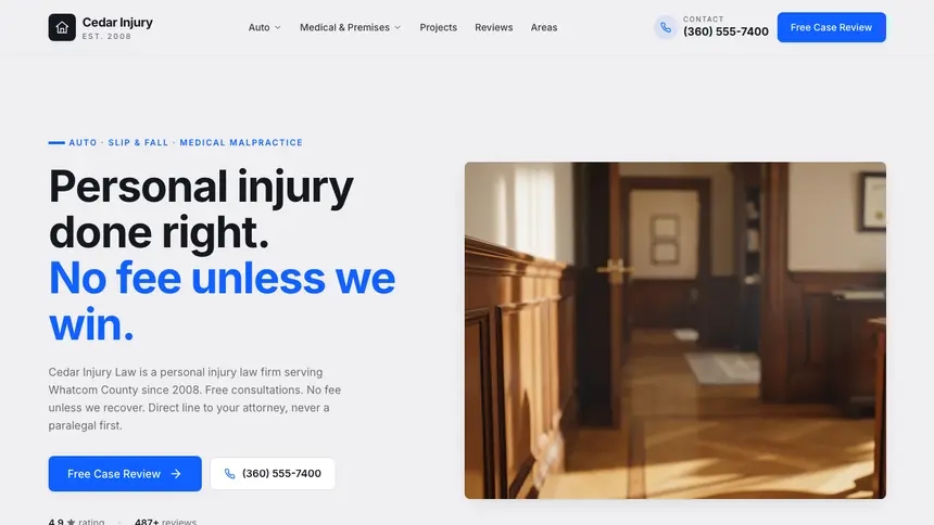 Personal Injury Technical Trust demo website thumbnail