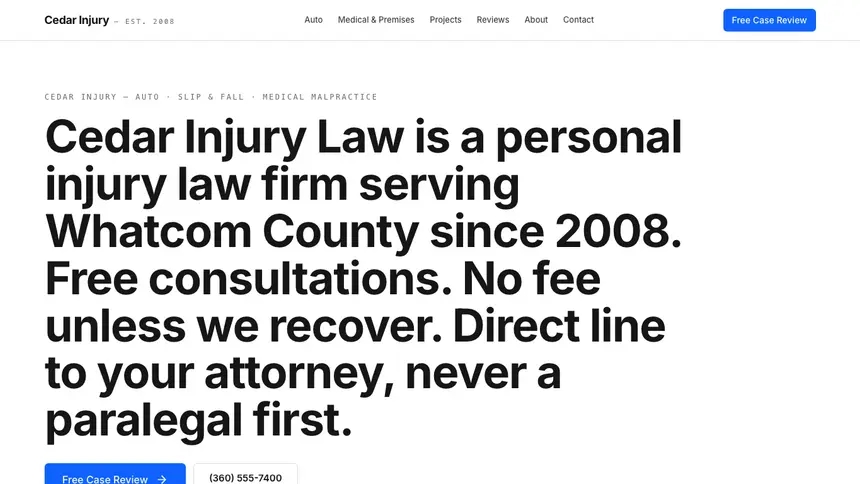 Personal Injury Enterprise Classic demo website thumbnail