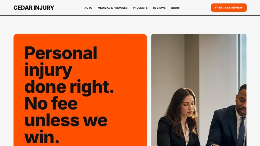 Personal Injury Bold Motion demo website thumbnail