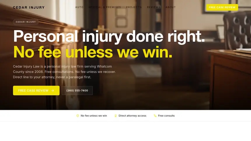 Personal Injury Modern European demo website thumbnail