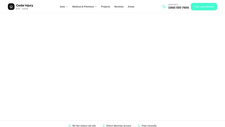 Personal Injury Editorial Media demo website thumbnail