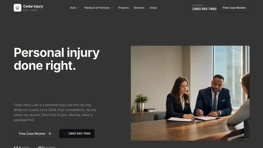 Personal Injury Fast Utility demo website thumbnail