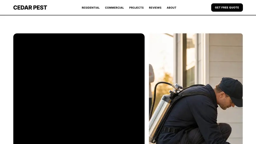 Pest Control Bold Utility demo website thumbnail