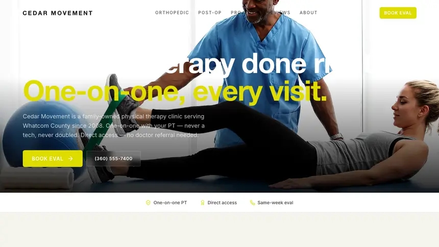 Physical Therapy Soft Editorial demo website thumbnail