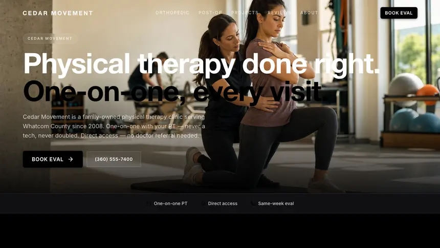 Physical Therapy Expressive Modern demo website thumbnail