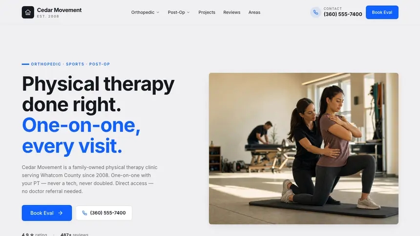 Physical Therapy Technical Trust demo website thumbnail