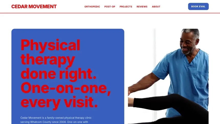 Physical Therapy Confident Telecom demo website thumbnail