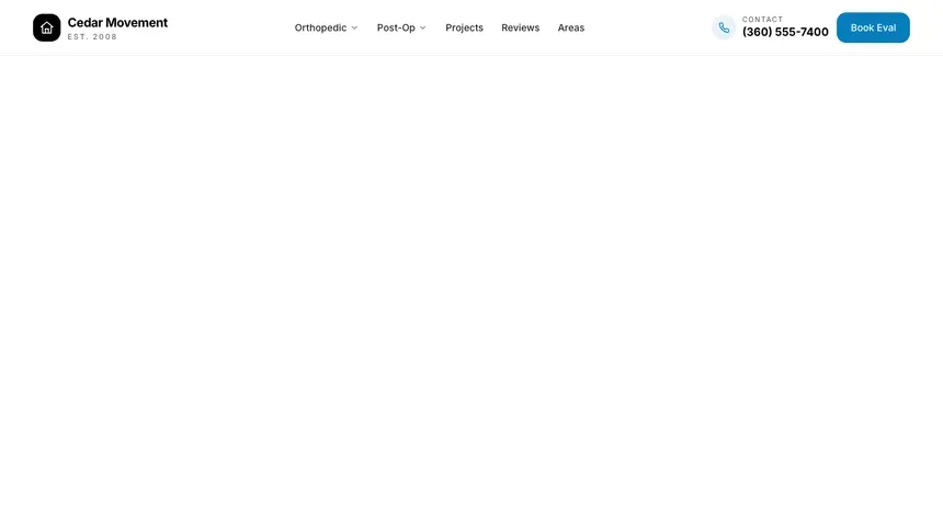 Physical Therapy Editorial Bold demo website thumbnail
