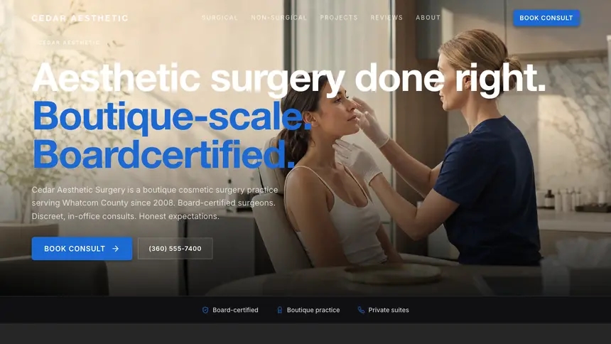 Cosmetic Surgery Precision Classic demo website thumbnail