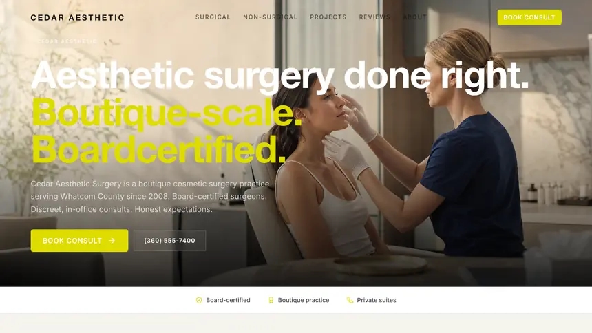 Cosmetic Surgery Soft Editorial demo website thumbnail