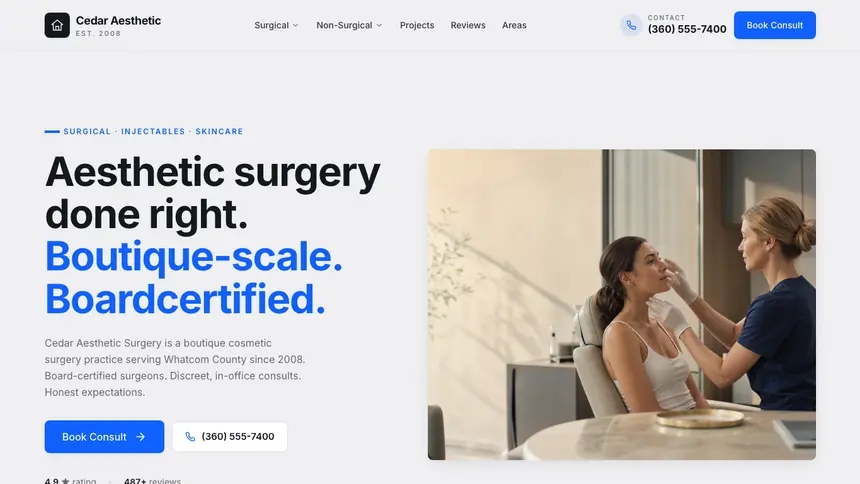 Cosmetic Surgery Technical Trust demo website thumbnail