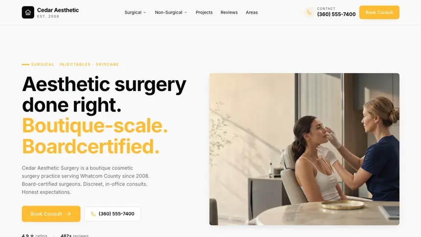 Cosmetic Surgery Crisp Utility demo website thumbnail