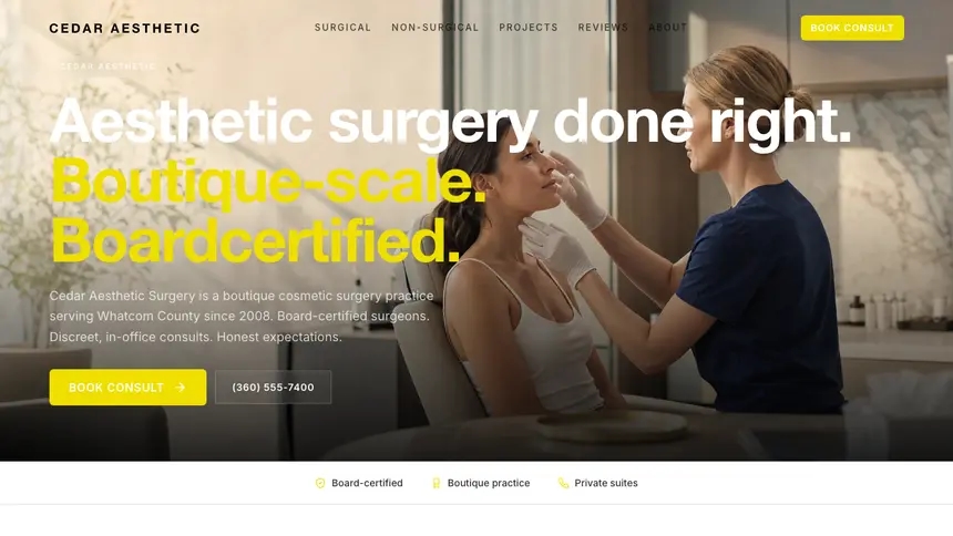 Cosmetic Surgery Modern European demo website thumbnail