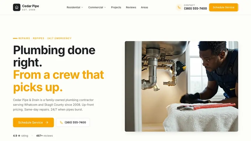 Plumbing Playful Product demo website thumbnail
