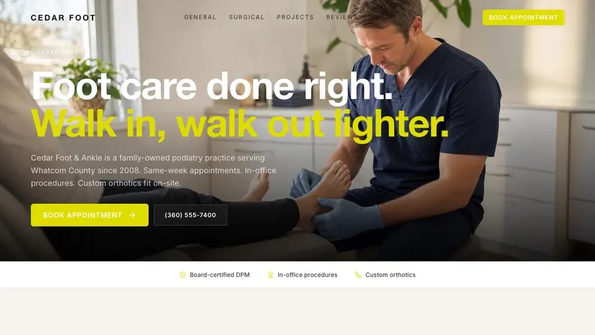 Podiatry Soft Editorial demo website thumbnail