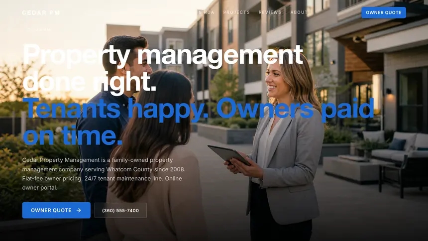 Property Management Precision Classic demo website thumbnail