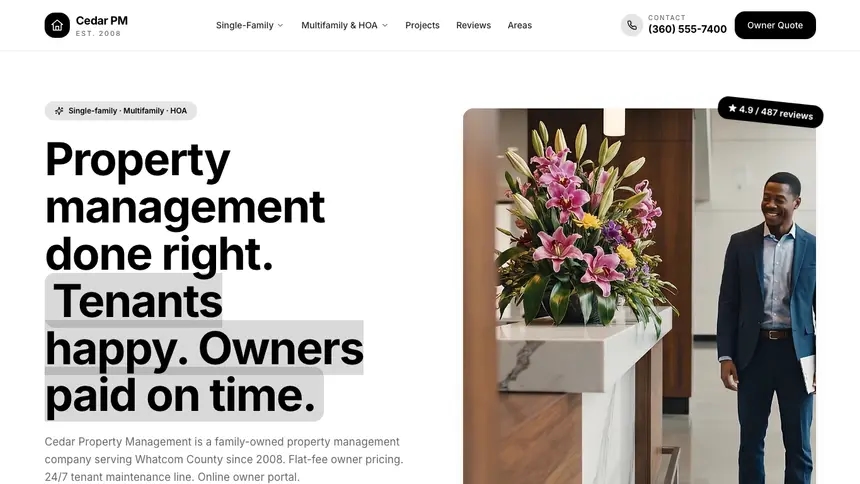 Property Management Playful Creative demo website thumbnail