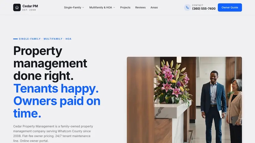 Property Management Technical Trust demo website thumbnail