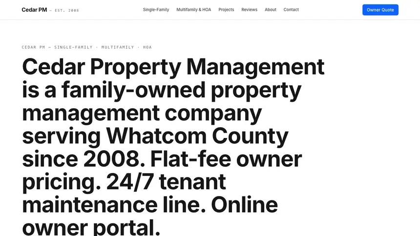 Property Management Enterprise Classic demo website thumbnail