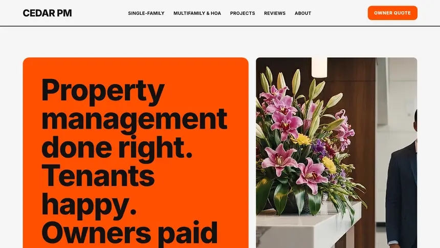 Property Management Bold Motion demo website thumbnail