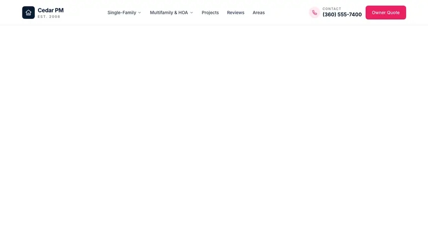 Property Management Polished Gradient demo website thumbnail