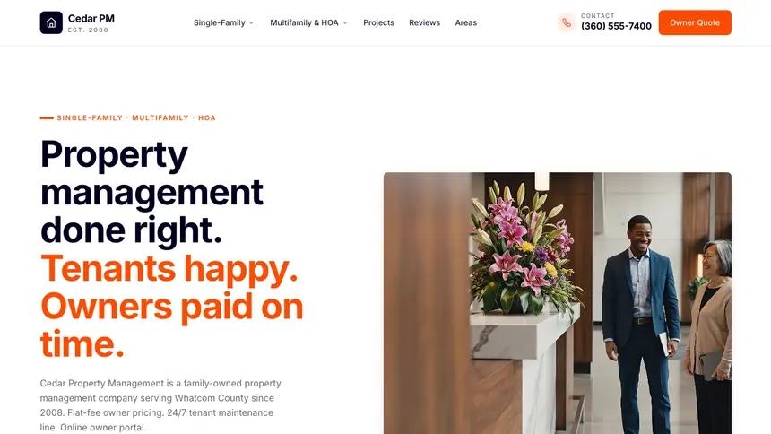 Property Management Collaborative Tech demo website thumbnail