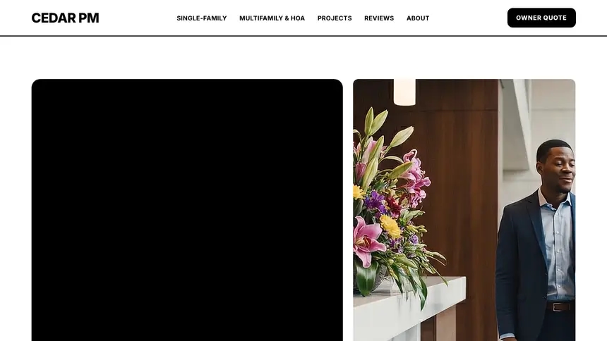 Property Management Bold Utility demo website thumbnail
