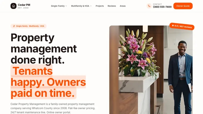 Property Management Connected Workflow demo website thumbnail