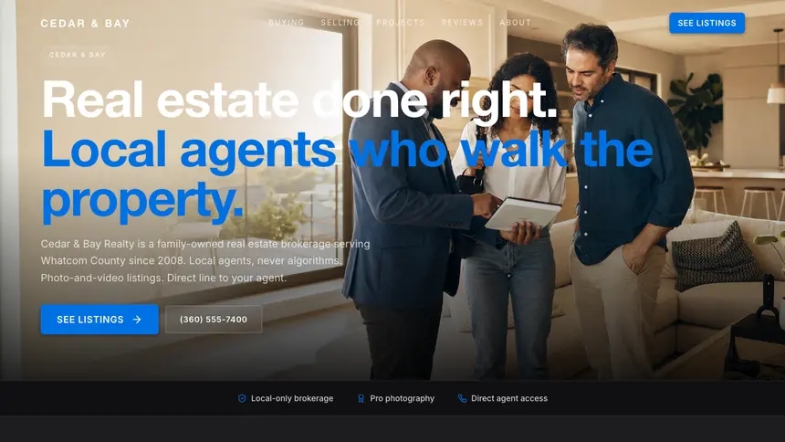 Real Estate Minimal Premium demo website thumbnail