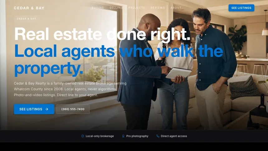 Real Estate Luxury Statement demo website thumbnail